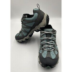 Oboz Luna Low Hiking Shoes Womens 7 EU 37.5 Blue Gray Trail Outdoor Sneakers